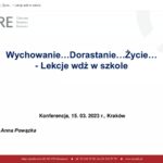 Zrzut ekranu z prezentacji Anny Powązki