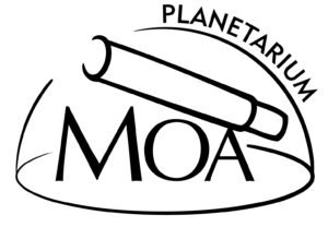 Rysunek z napisem planetarium MOA